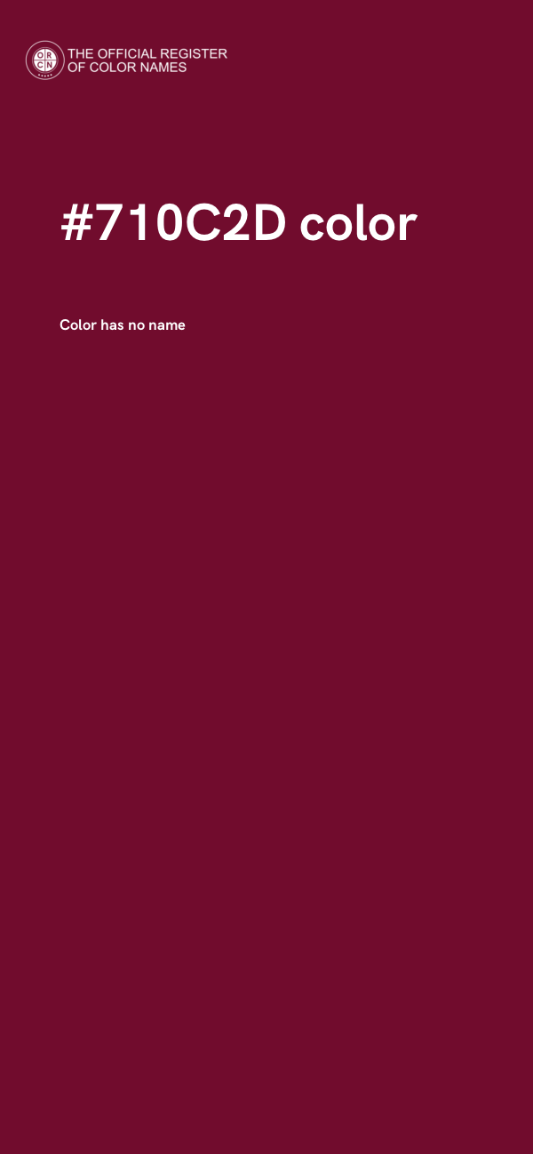 #710C2D color image