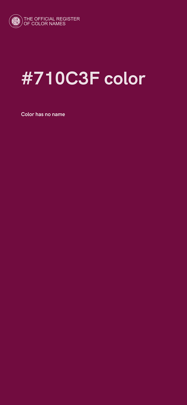 #710C3F color image