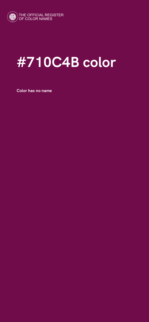 #710C4B color image