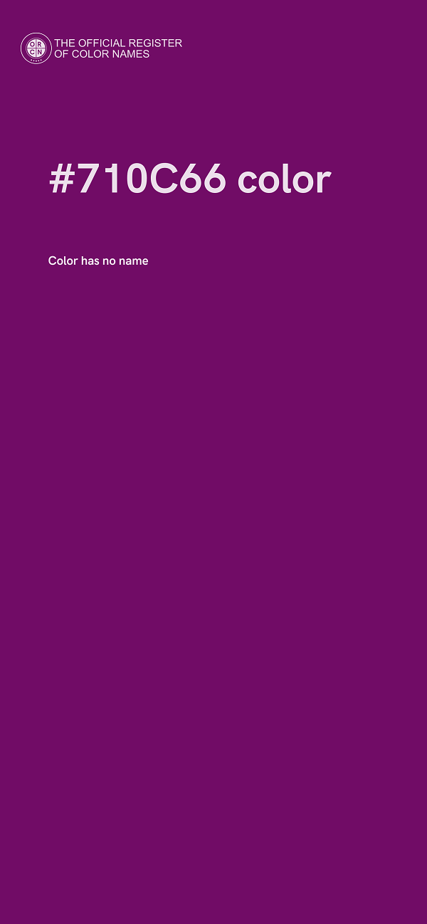#710C66 color image