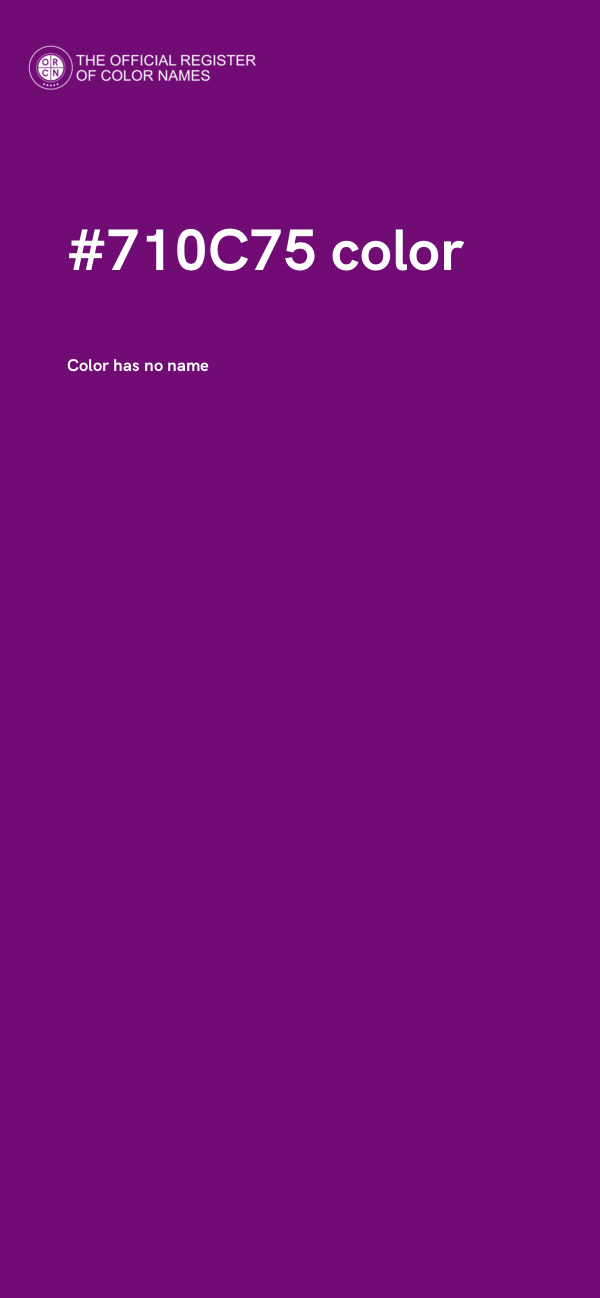 #710C75 color image