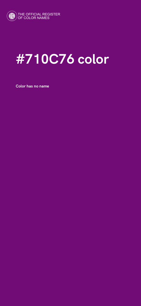 #710C76 color image