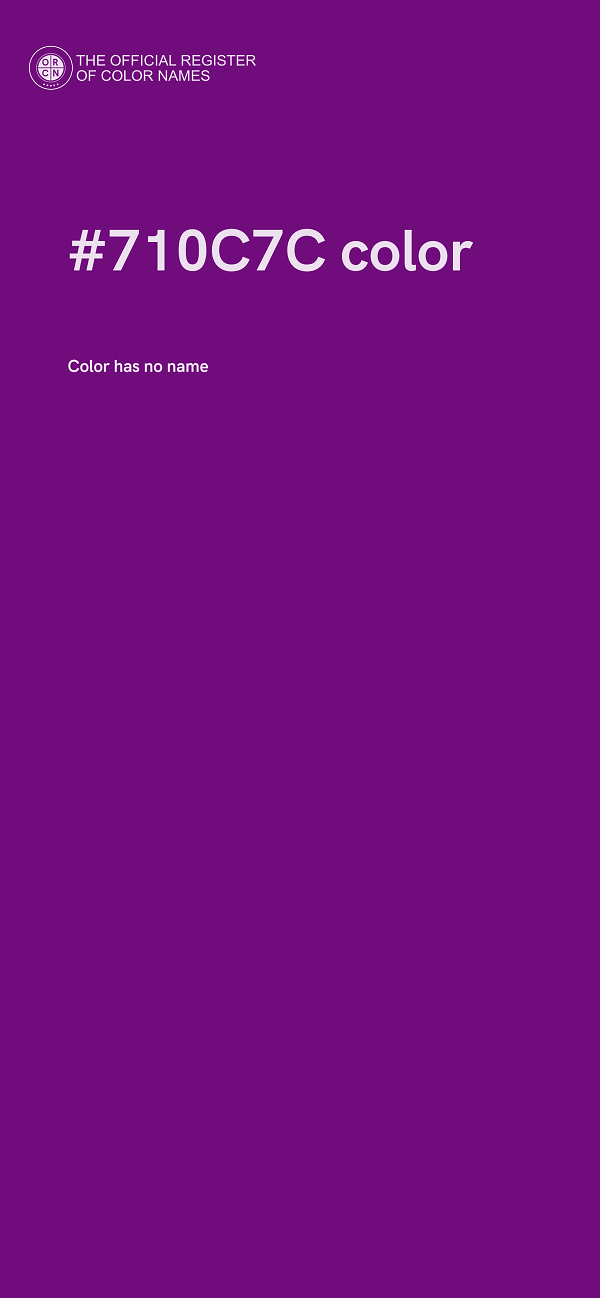 #710C7C color image