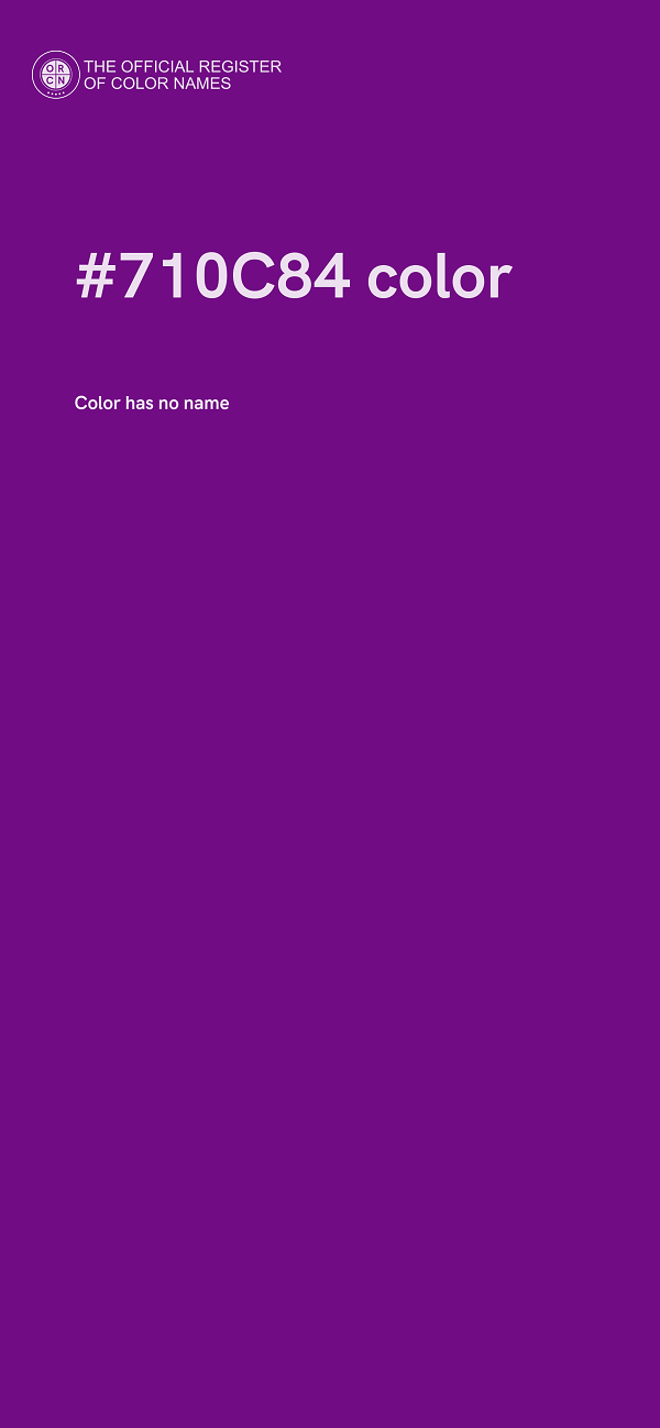 #710C84 color image