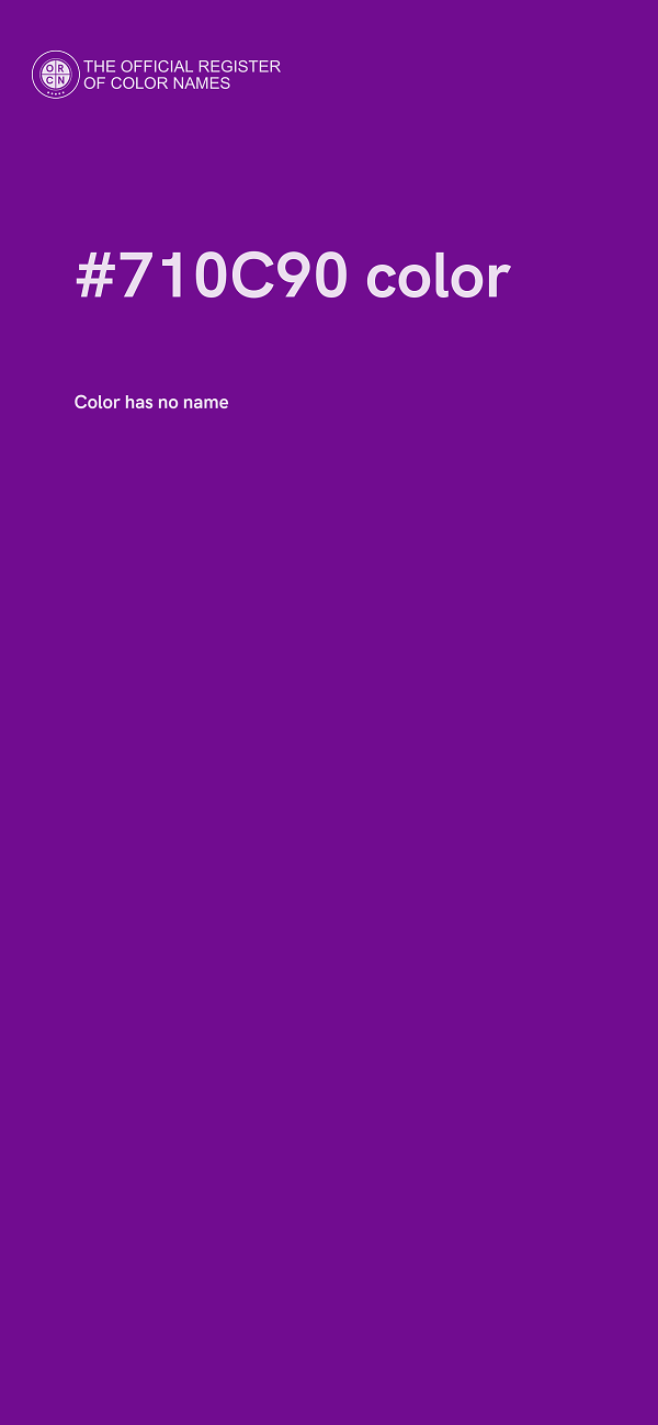#710C90 color image