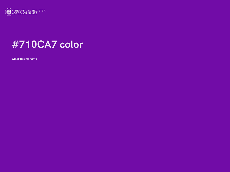 #710CA7 color image