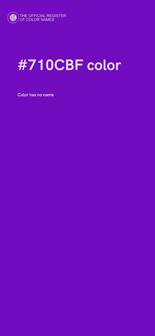 #710CBF color image