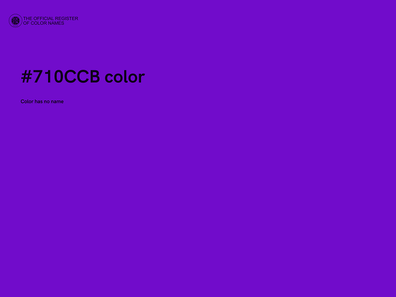 #710CCB color image