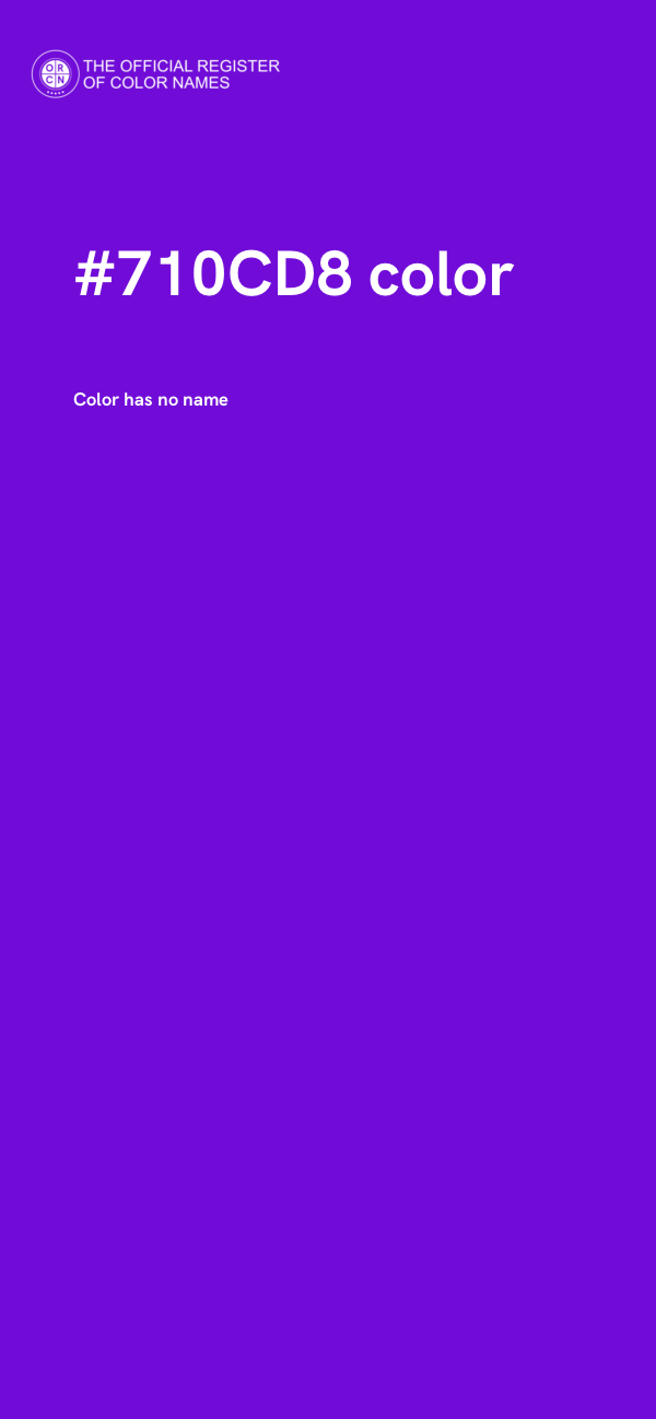 #710CD8 color image