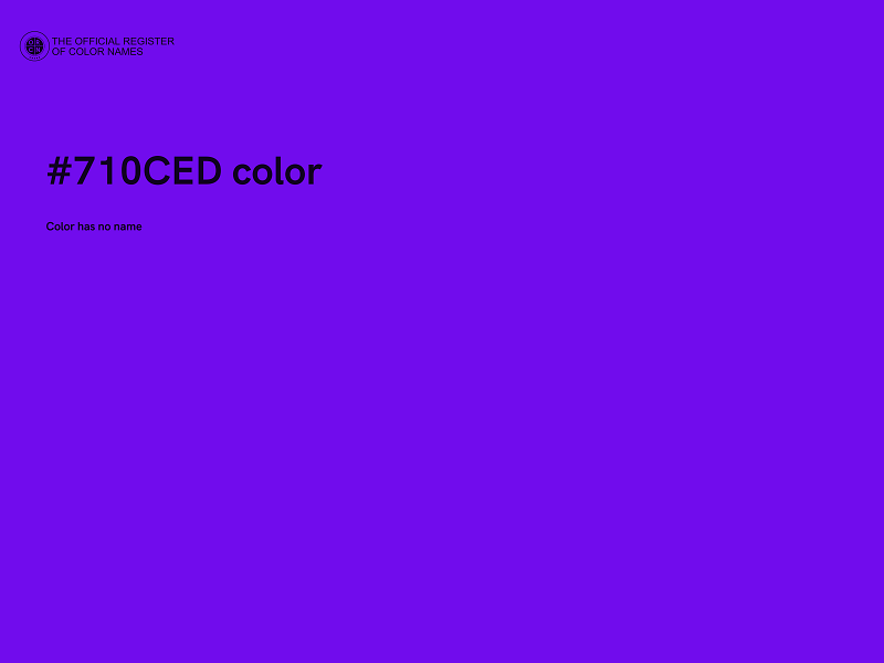 #710CED color image