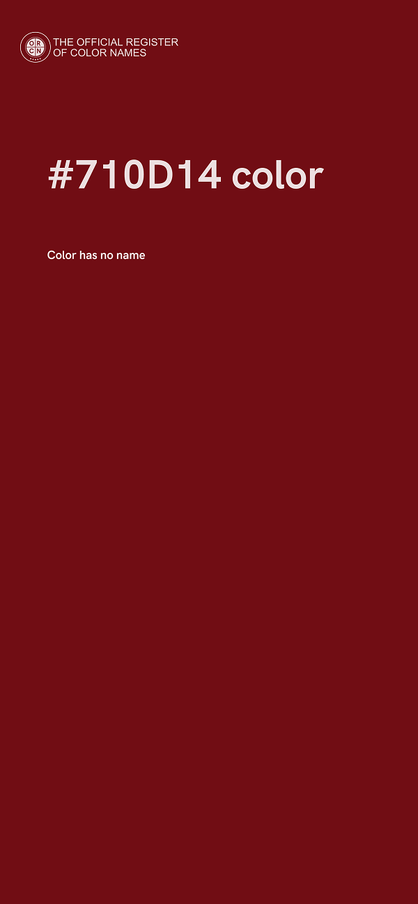 #710D14 color image