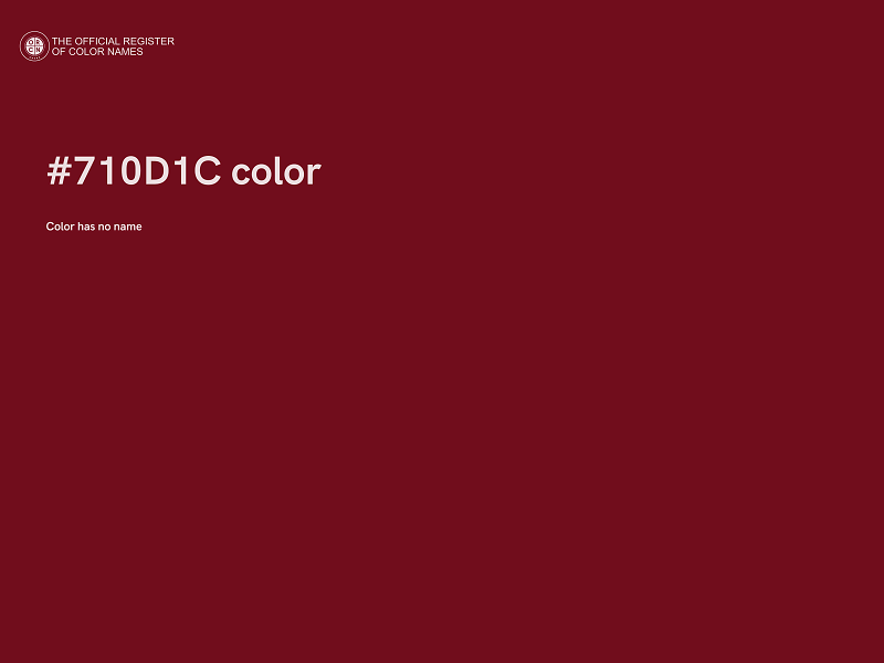 #710D1C color image