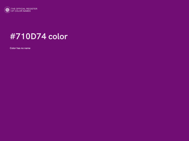 #710D74 color image