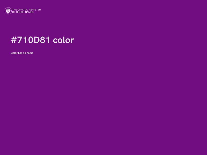 #710D81 color image