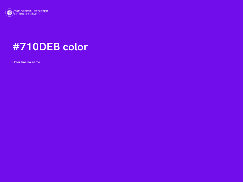 #710DEB color image