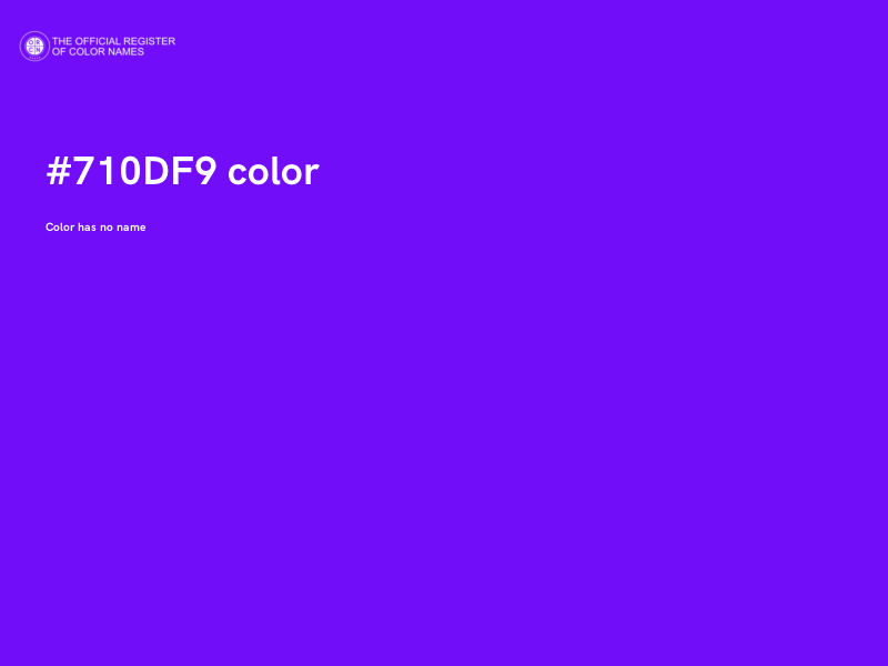 #710DF9 color image