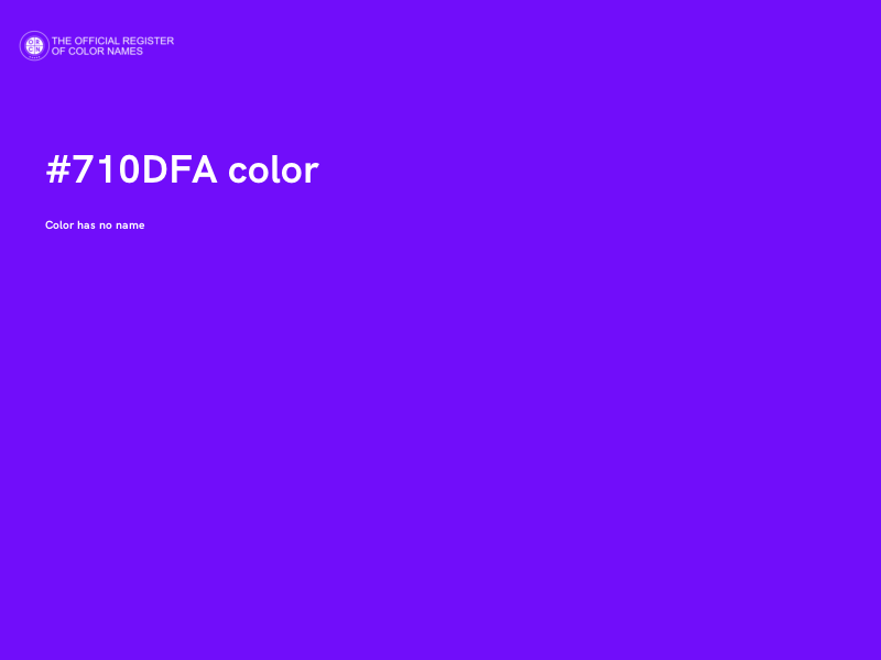 #710DFA color image
