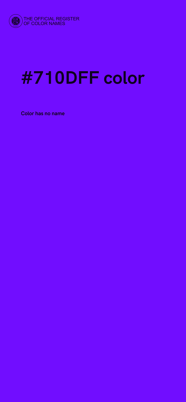 #710DFF color image