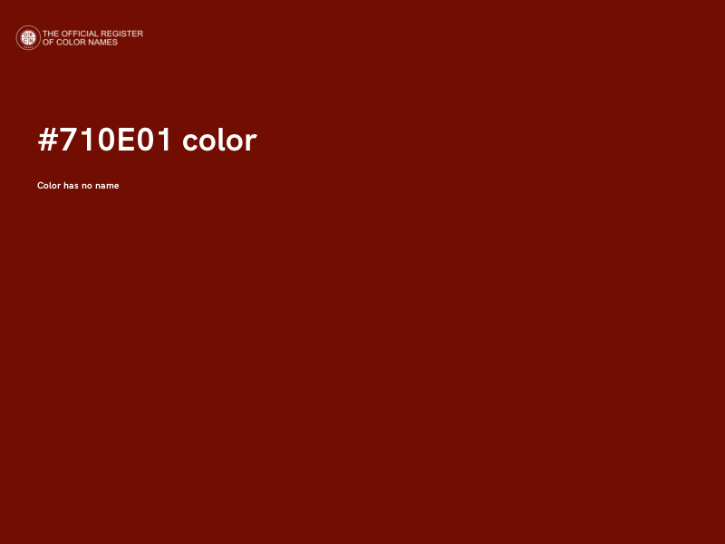 #710E01 color image