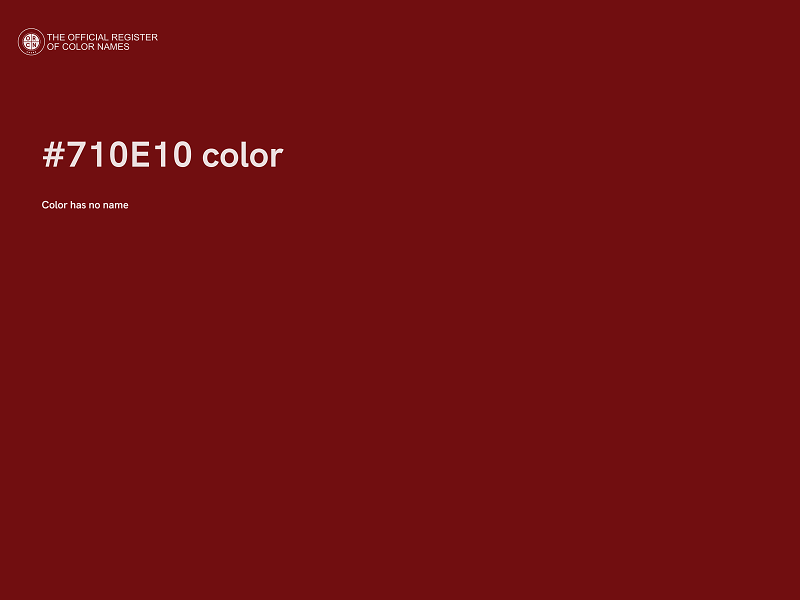 #710E10 color image