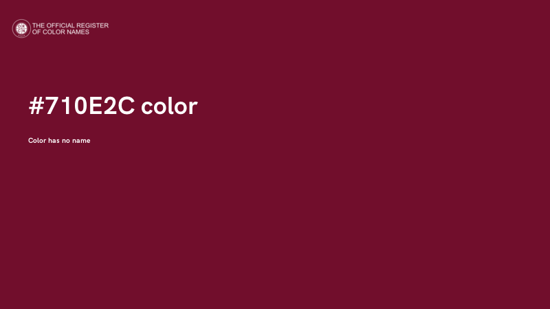 #710E2C color image