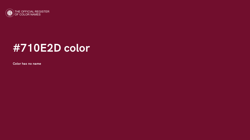#710E2D color image