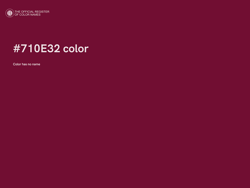 #710E32 color image