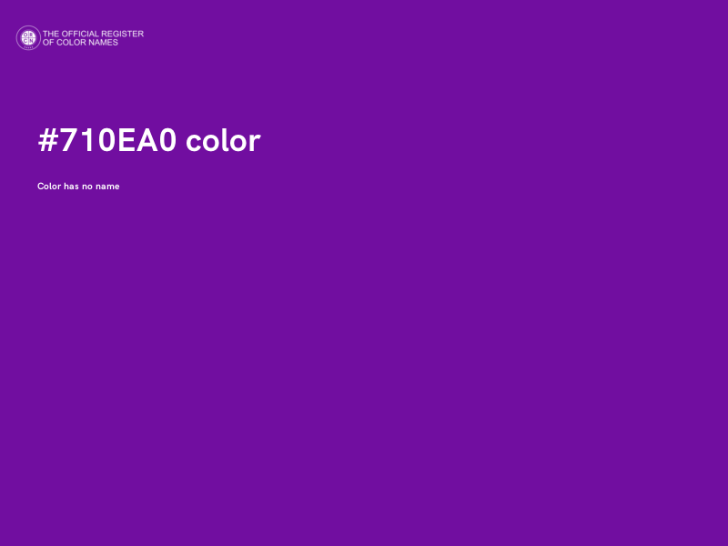 #710EA0 color image