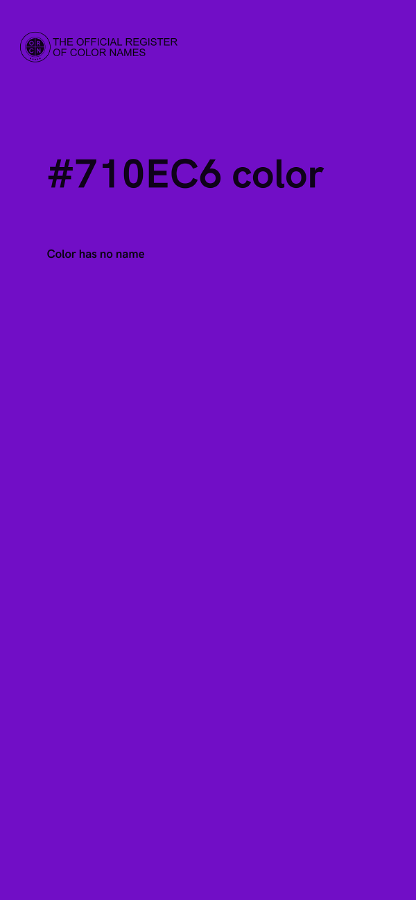 #710EC6 color image