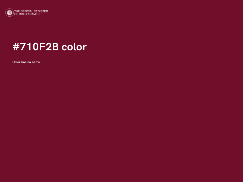 #710F2B color image