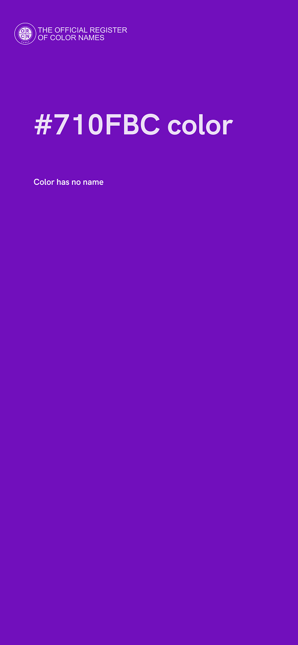 #710FBC color image
