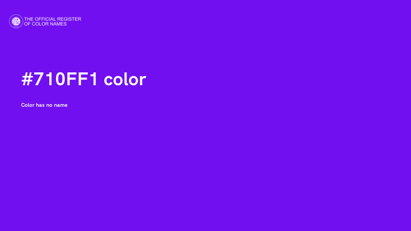 #710FF1 color image