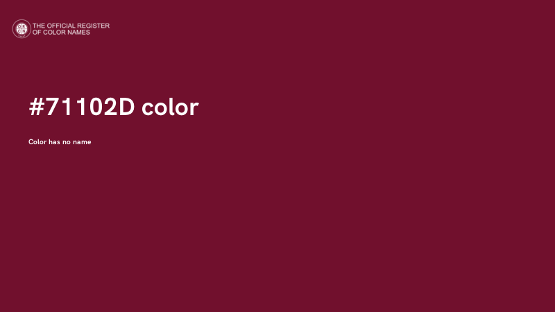 #71102D color image