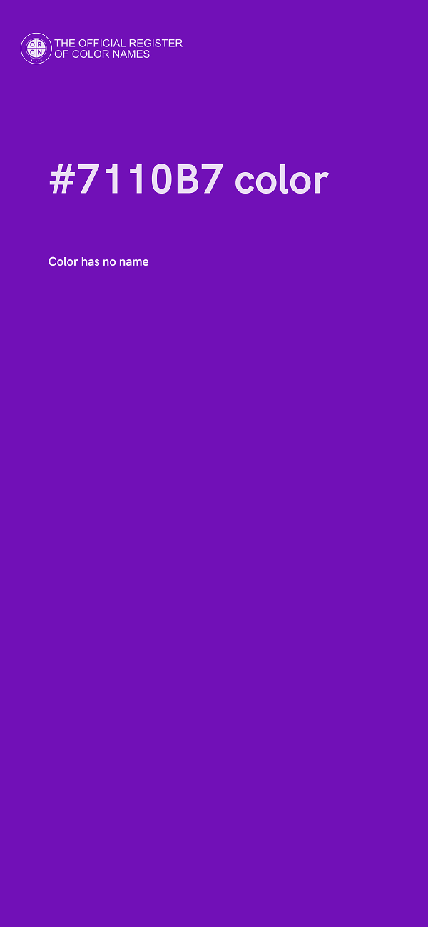 #7110B7 color image