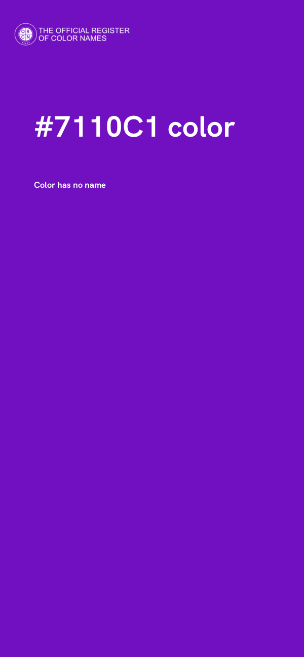 #7110C1 color image