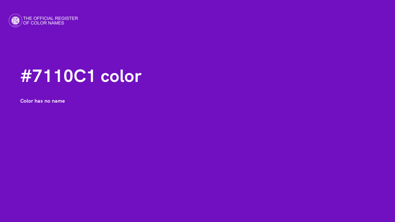 #7110C1 color image