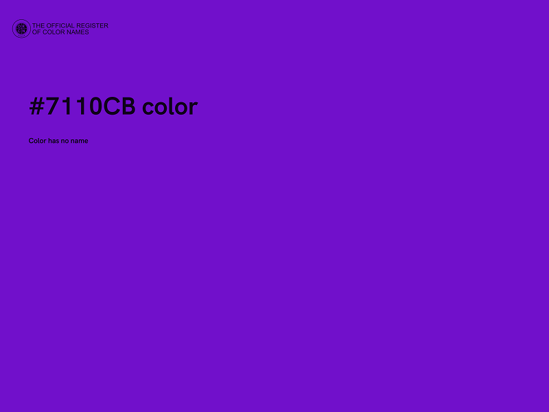 #7110CB color image