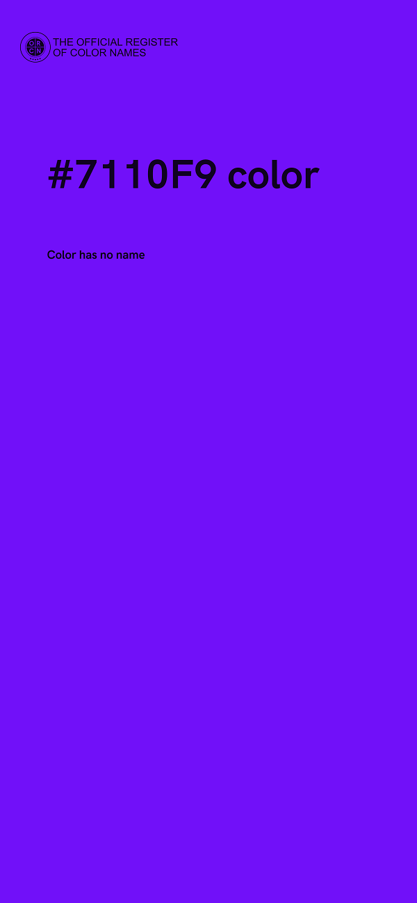 #7110F9 color image