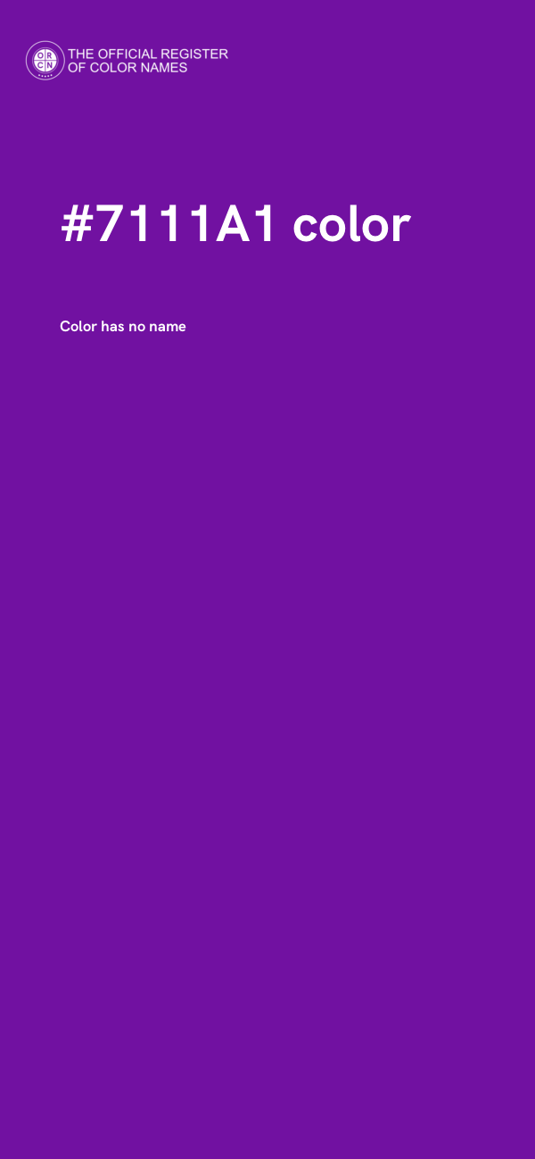 #7111A1 color image