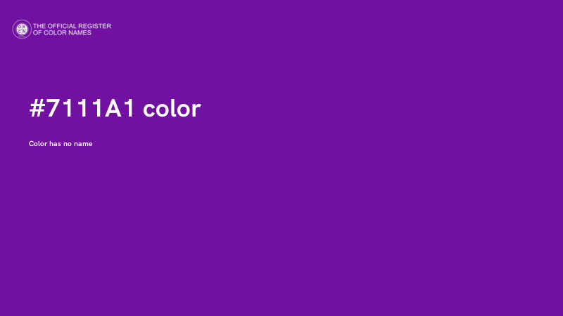 #7111A1 color image