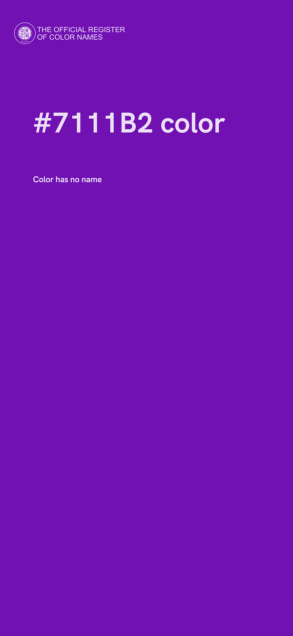 #7111B2 color image