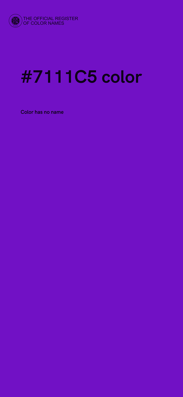 #7111C5 color image