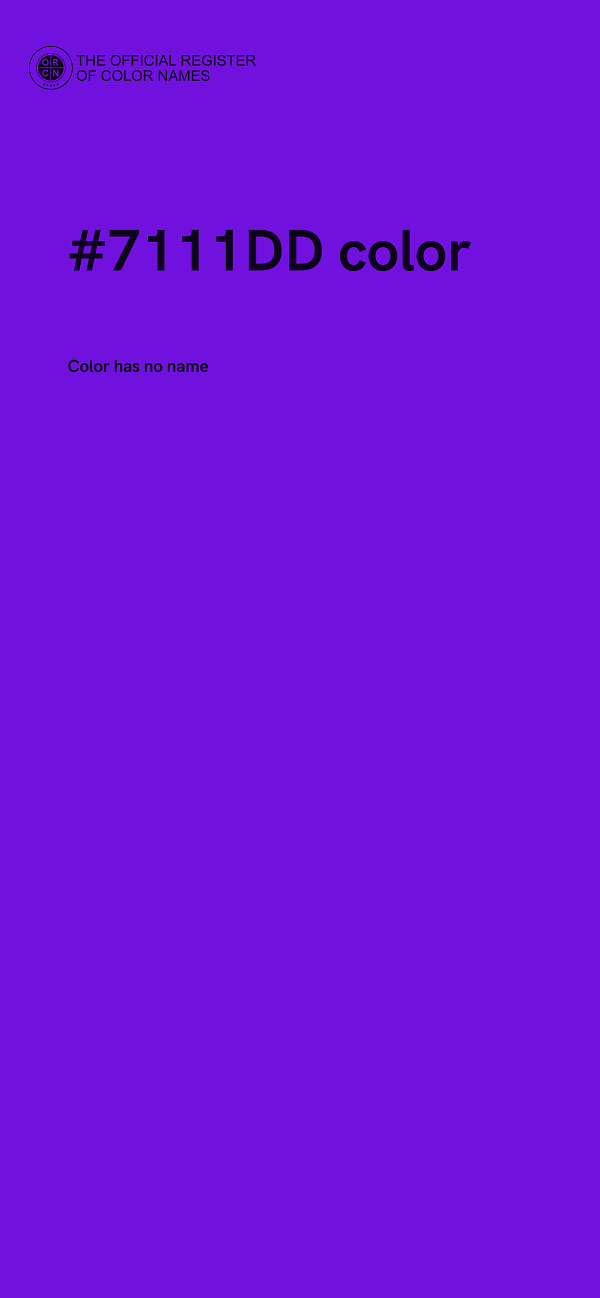 #7111DD color image
