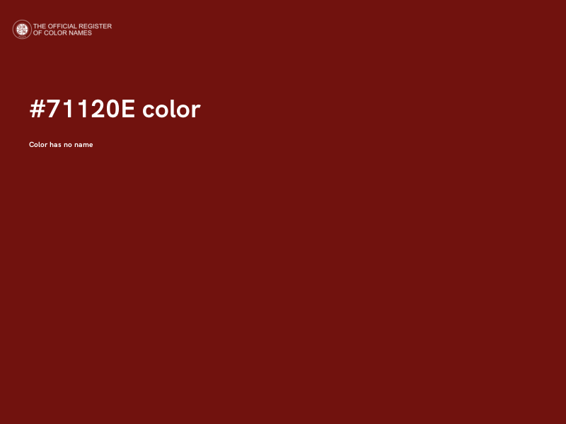 #71120E color image