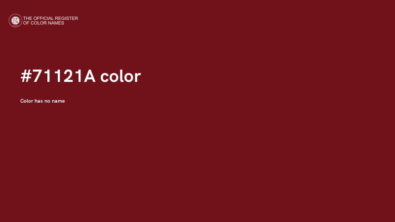 #71121A color image