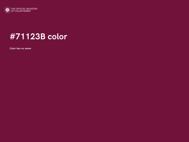 #71123B color image