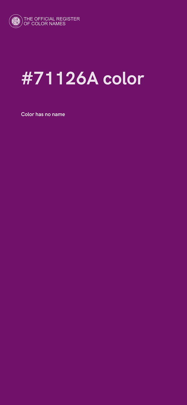#71126A color image