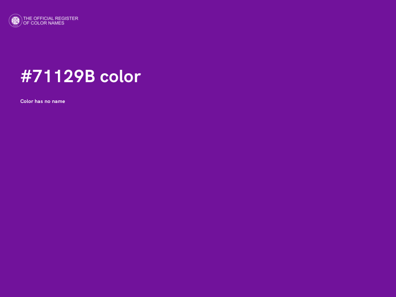 #71129B color image