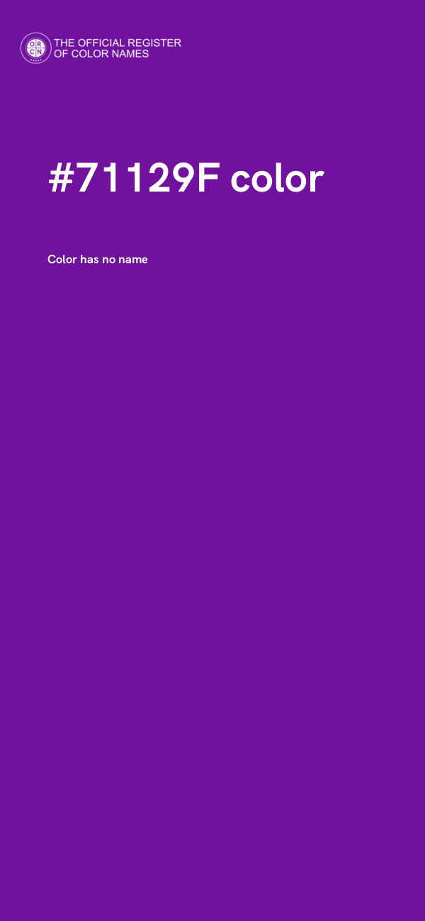 #71129F color image