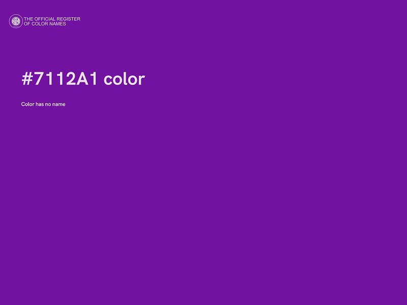 #7112A1 color image